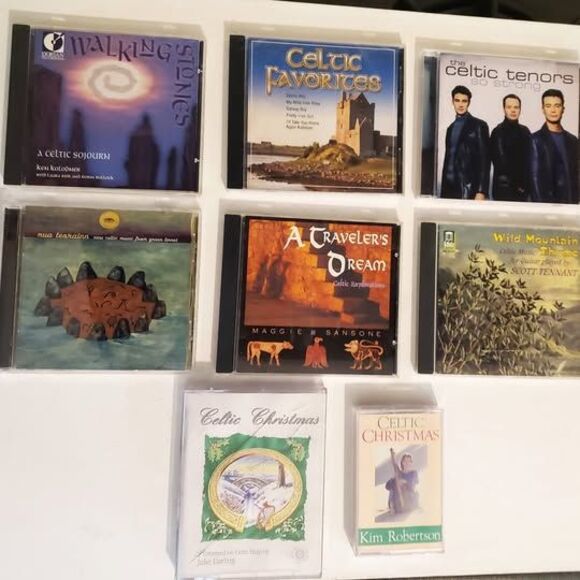 CELTIC Music Lot of CD's Plus Christmas Cassettes. All Like new. - Picture 1 of 5